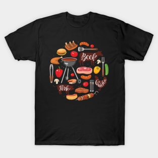 BBQ Elements Design T-Shirt